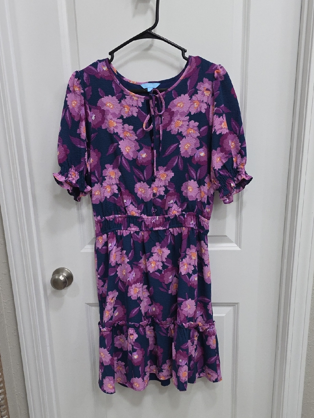 Draper James Navy, Pink and Purple Floral Dress